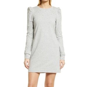 Lilly Pulitzer Jansen Dress in Heathered seaside grey NWT size large